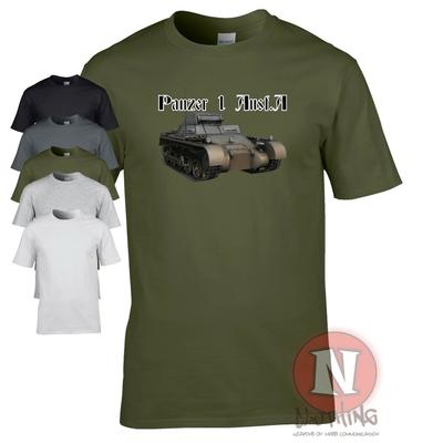 Panzer 1 Ausf A T-shirt WW2 German Military History World Tanks Armour Teeshirt