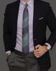 [runootPR] Blue and Green Striped Necktie, Washable Necktie, for Weddings, Business, Job Hunting, Men's Formal Wear Accessory [Item]
