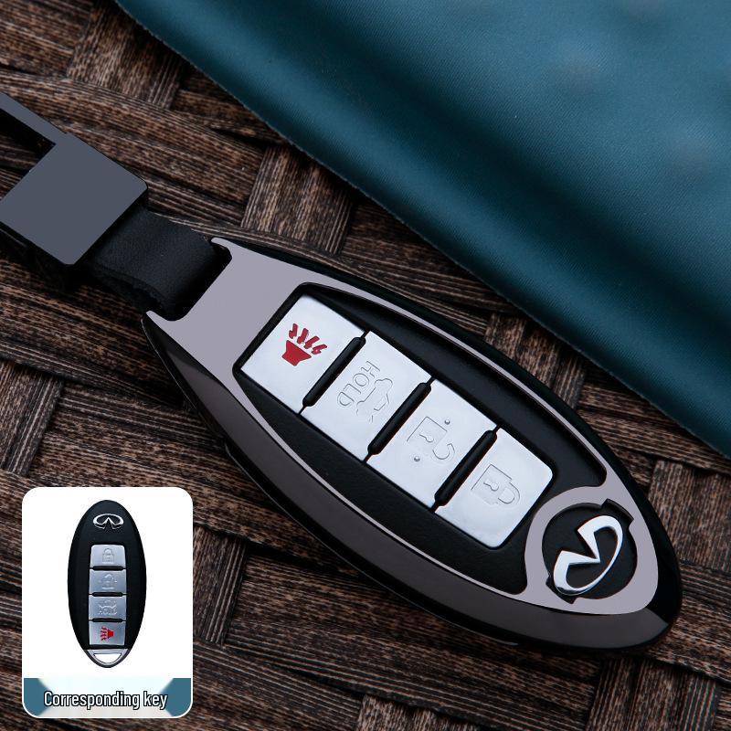 Infiniti QX Series Key Accessories: Fits QX50L (2020), QX60, QX70, QX30 Key Shells and Keychains