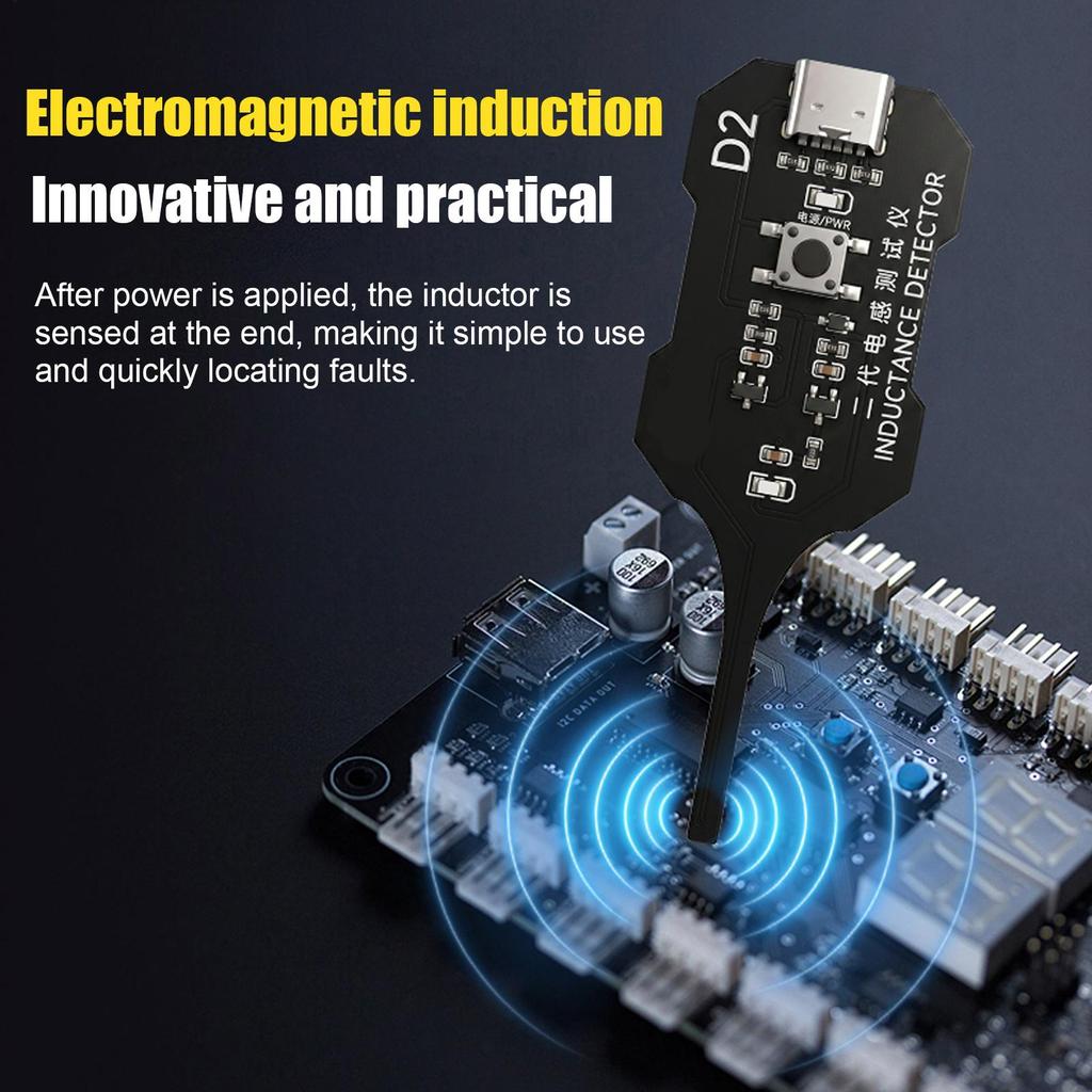 Handheld Inductance Detector High Precision Portable Tester for Laptop Computer Motherboard Circuit Board Repair Fault Detection