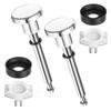 4-Pack Chrome Diverter Repair Kit: Leak-Free & Easy-Install For Bathtubs Home Improvement Hardware Parts For Home