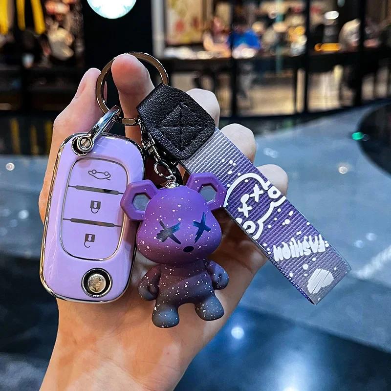 TPU-Schlüsseletui mit 3 Tasten für LADA Vesta Granta XRay Kalina Priora Limousine Sport für Renault Fluence Clio Megane für Mercedes