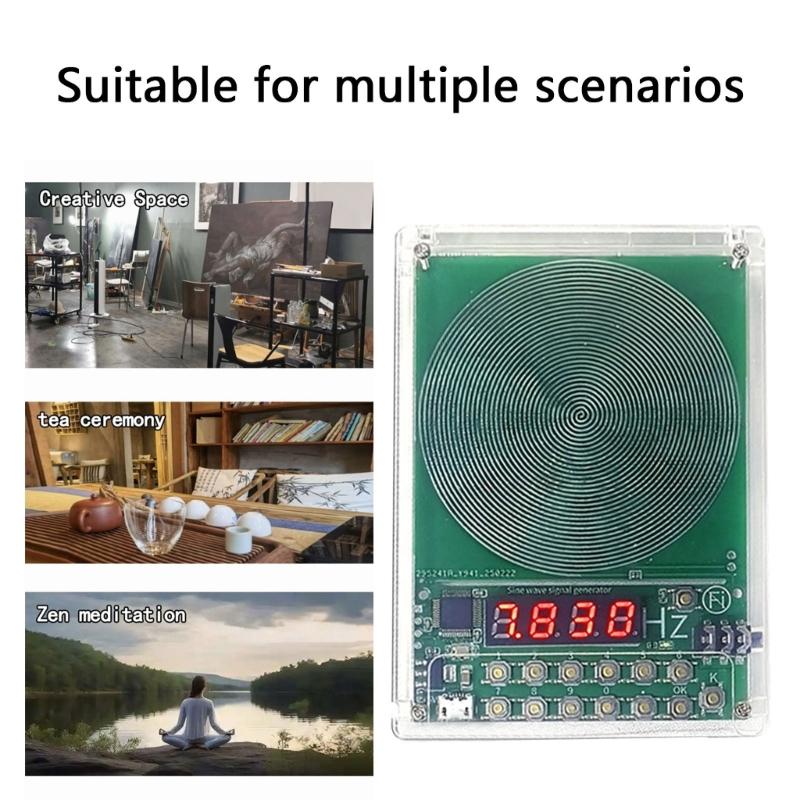 Schumann Waves Generator Resonances Generator 7.83Hz High Stability Frequency Adjustable from 0.1HZ~99999HZ Ranges