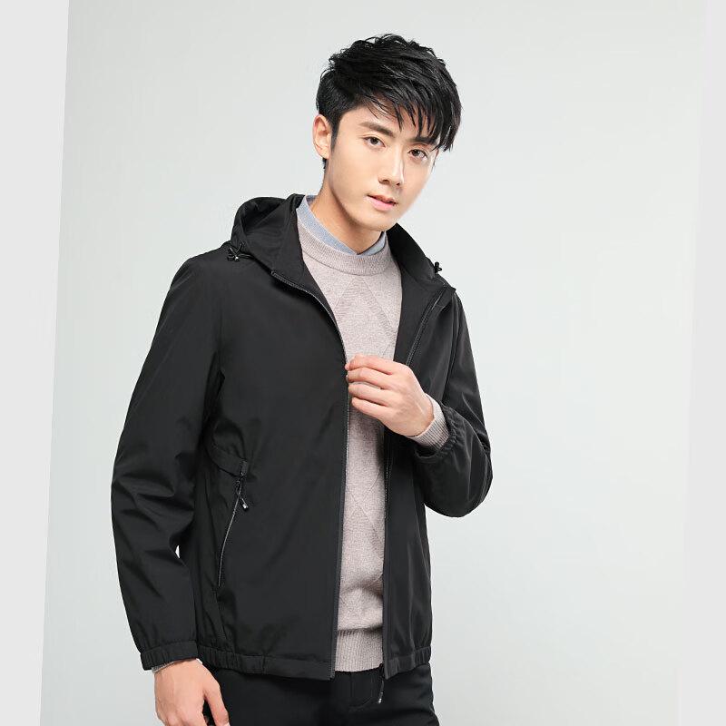 FMYG8850 Men's Detachable Hooded Business Casual Jacket