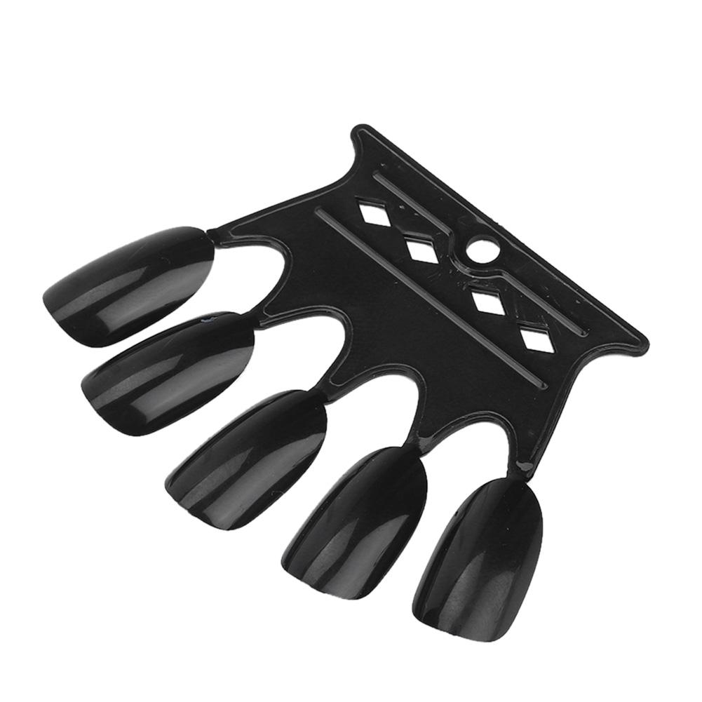 

50 шт. Советы по практике дизайна ногтей, маникюрный гель-лак, цветной дисплей, инструмент для демонстрации лака для ногтей 2# чёрный