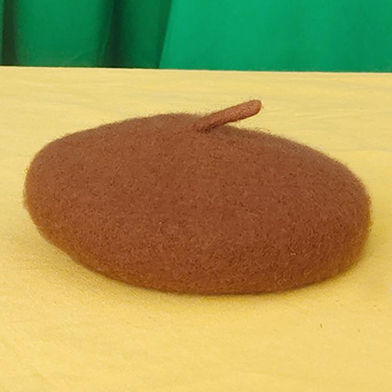 1PC Dog Beret Wool Hat Colorful Pet Hat Decorative Memorial Pet Luxury Headwear