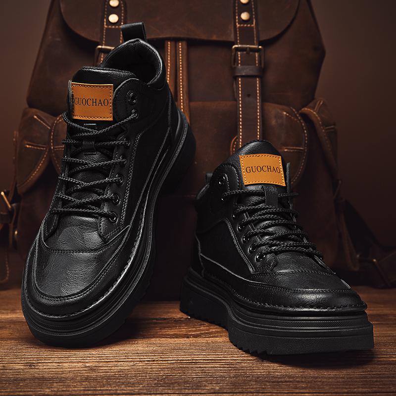 High-top autumn new board shoes casual labor insurance Martin boots