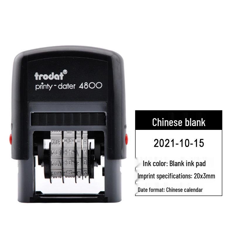Zhuoda 4810 Automatic Adjustable Date Stamp with Ink Dispensing