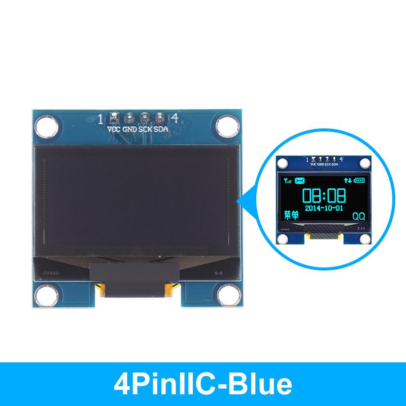 1 Stück 1,3 Zoll OLED-Modul Spi/Iic Kommunikation Weiß/Blau Farbe 128x64 1,3 Zoll OLED LCD LED-Display-Modul 1,3" OLED-Modul