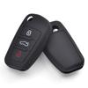 3 Button Silicone Car Remote Key Fob Shell Cover Case For A1 S1 A3 S3 A4 A6 RS6 TT Q3 Q7 2005 2006 2007 2008 2009 - 2013