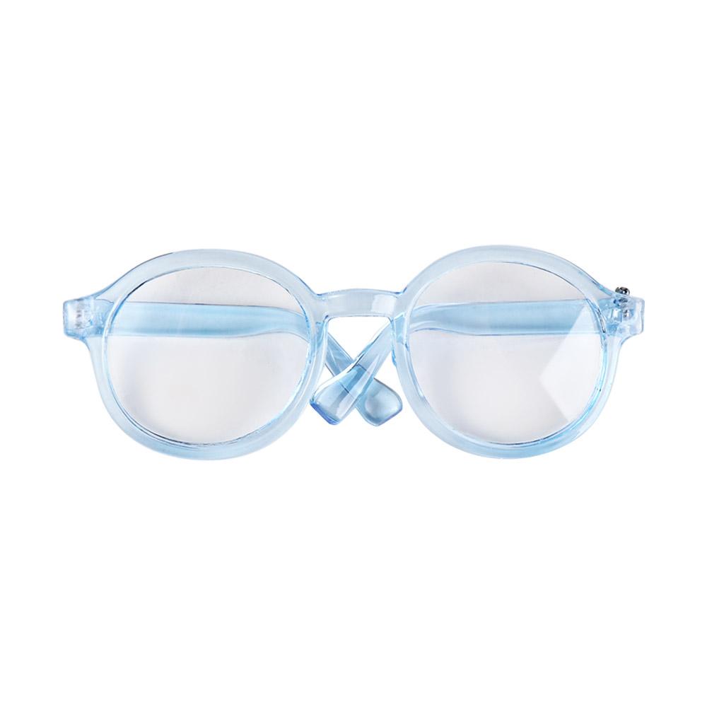 Accessory Transparent Plastic Glasses Plastic Transparent Round Transparent Glasses Round Miniature Round Glasses Children