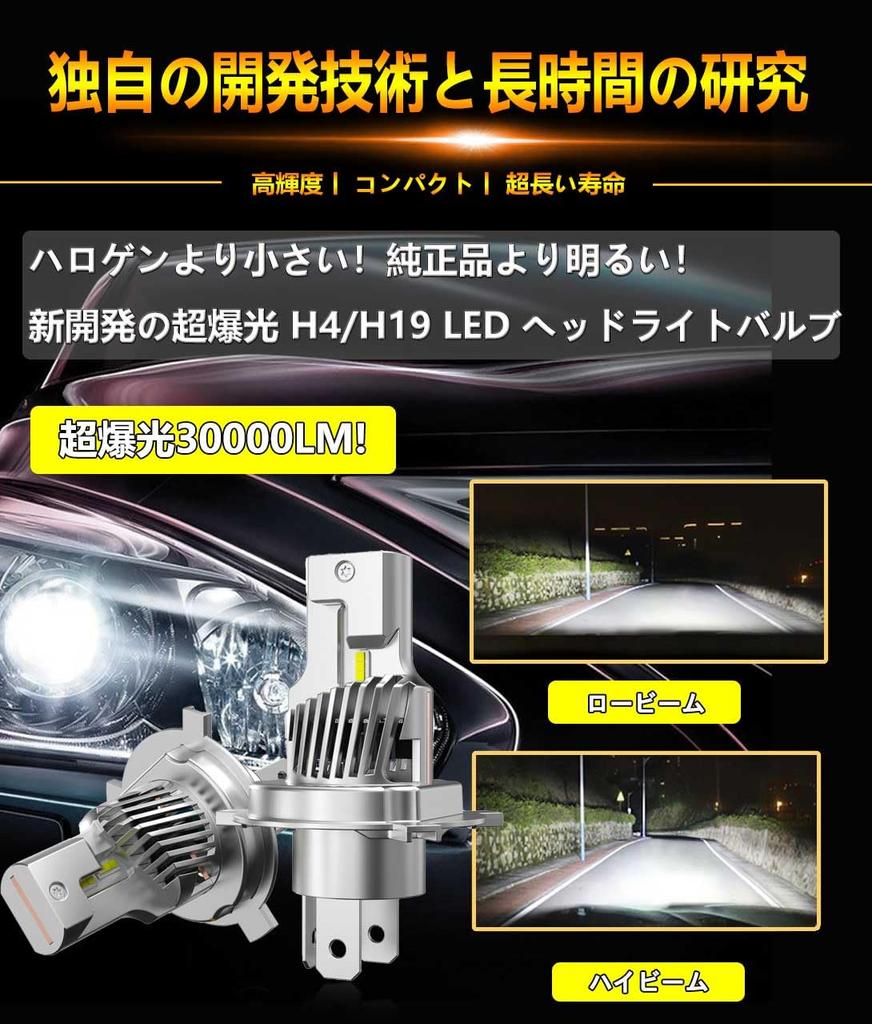 WENLE Super Explosive Light H4/H19 LED Headlight Bulb, Hi/Lo Switching, New Vehicle Inspection, 20x