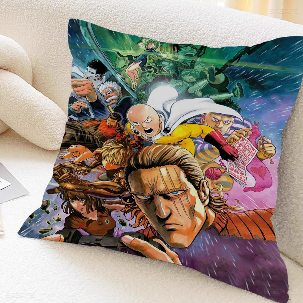 Anime One Punch Man Maple Design Cushion Cover Happy Autumn Harvest Decor Holiday Decorati Pillow Cover
