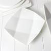 Elegant Octagonal Pure White Ceramic Plate for Salads and Fruits