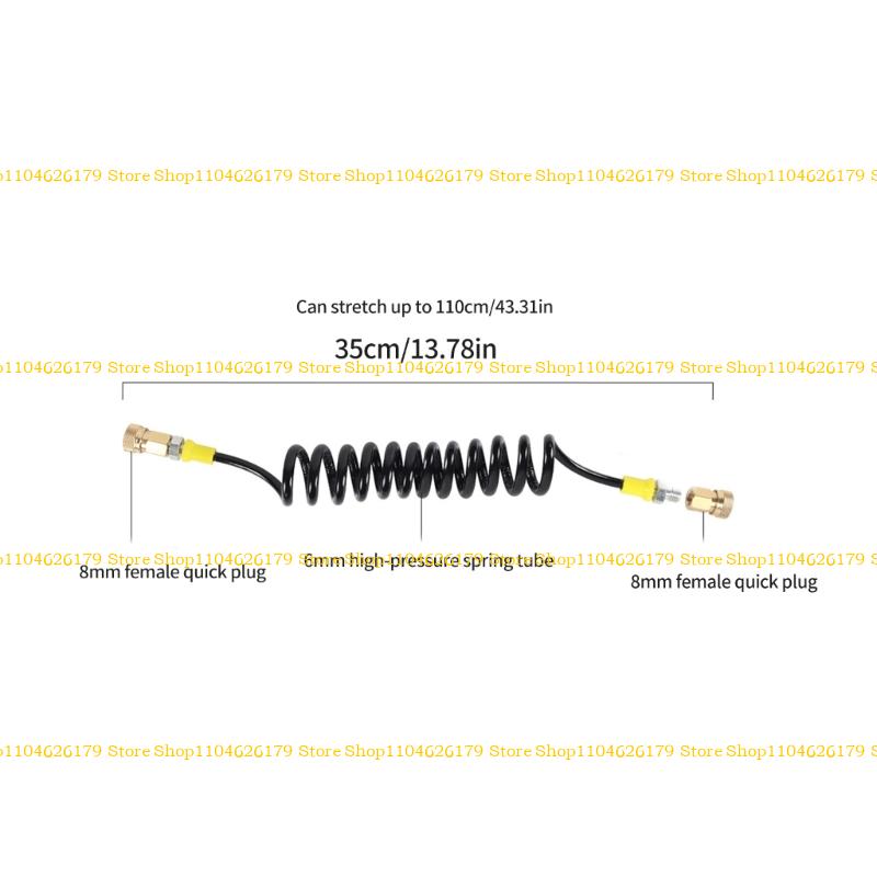A1A2 High Pressure Nylon Remote Hose 10mmx1 Pneumatics Air Filling Remote Hose
