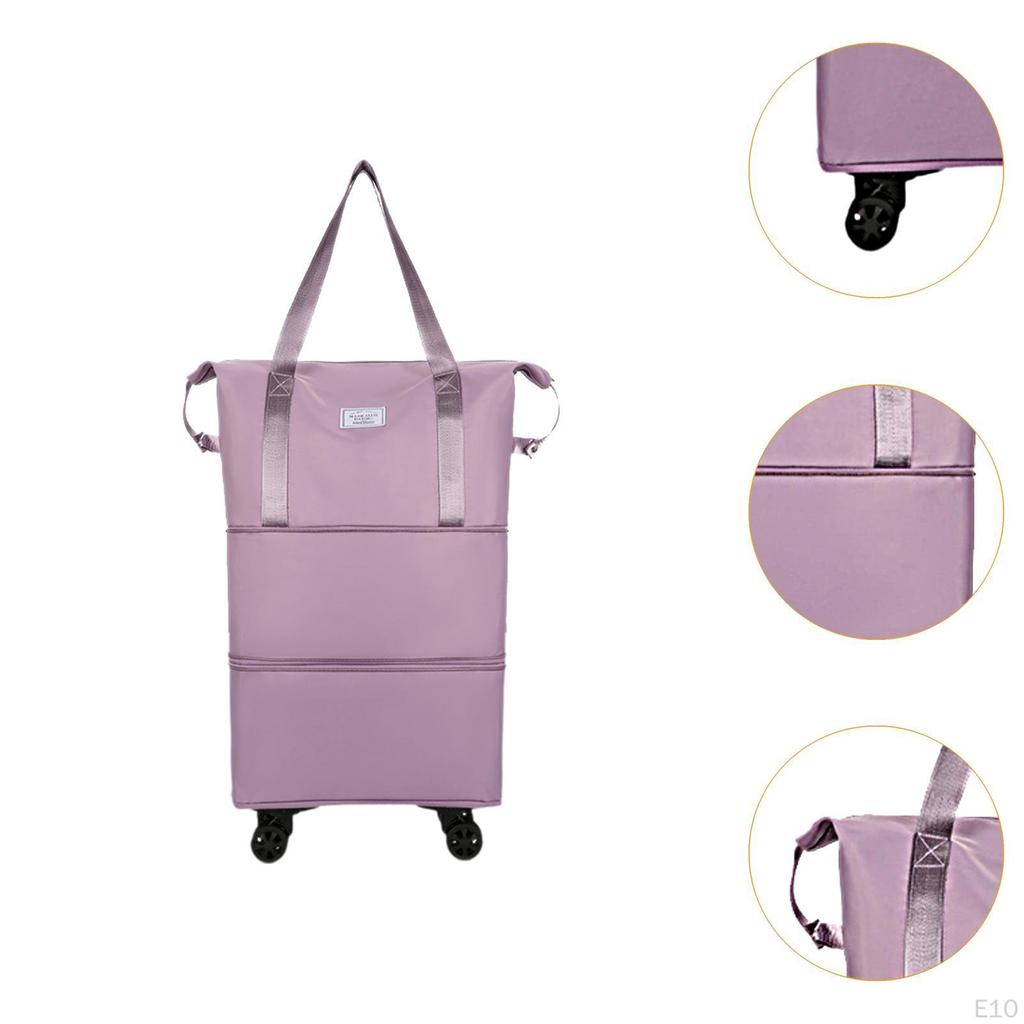 Compact Travel Duffel Bag with Wheels for Easy Transport