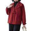 Spring & Autumn Wool Lapel Coat for Middle-aged Women