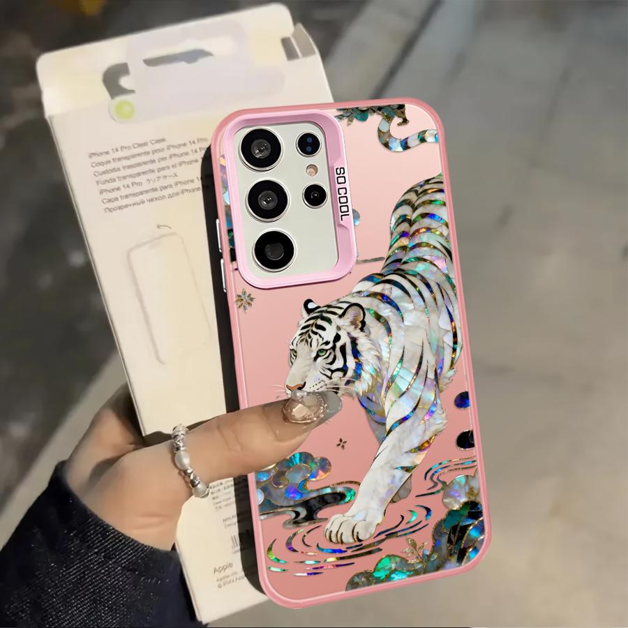 Phone Cover Case for Samsung Galaxy A31 A12 A13 A14 A35 A17 A20s A24 A25 A21s A23 A26 A15 A16 A34 Creative Tiger Dragon