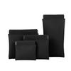 4Pcs/Set Snap Closure Pouch Waterproof Faux Leather Travel Organizer Bag Portable Self Closing Makeup Pouch for Cosmetics Lipstick Jewelry Cables