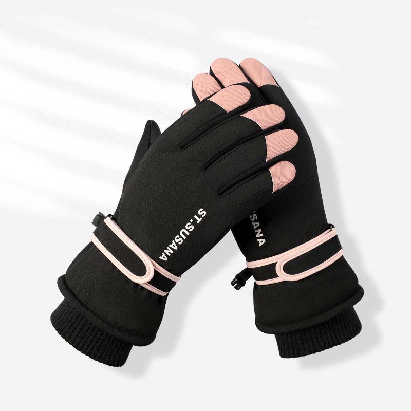 Warm Gloves Women Winter Korean Version Plus Velvet Thick Touch Screen Cycling Type Ski Gloves Men