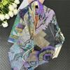 POBING Silk Cashmere Scarf Women Hand Rolled Shawls Fashion Printed Square Scarves Wraps Lady Bandana Big Hijabs Female Foulards