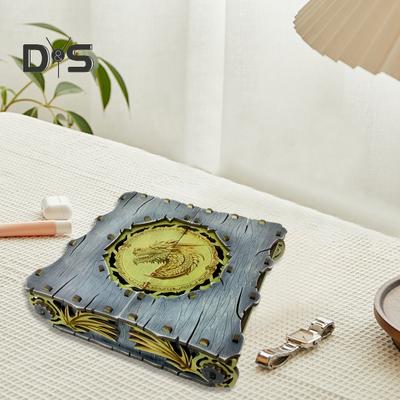 Drakenpatroon Opbergdoos Houten Sieradendoos Handgemaakte Vintage Kunst Opbergdoos Cadeau voor Verzamelaars Drakenliefhebbers