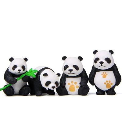 4 Pcs Panda Miniature Decor Items Set for Unique Gift,Home,Living Room,Office,Restaurant Decor,Showpiece,Perfect Valentine Decoration Items