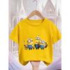 Summer Animation Minions Cartoon Children's T-Shirt Cartoon Style Fashionable Casual Children's Short-Sleeve Shirt