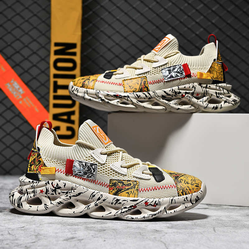 Fashion Without Lacing Autumn-spring Summer Men's Summer Men White Boots Shoes High Sneakers Men Sports Hand Made Sapateni Shuse
