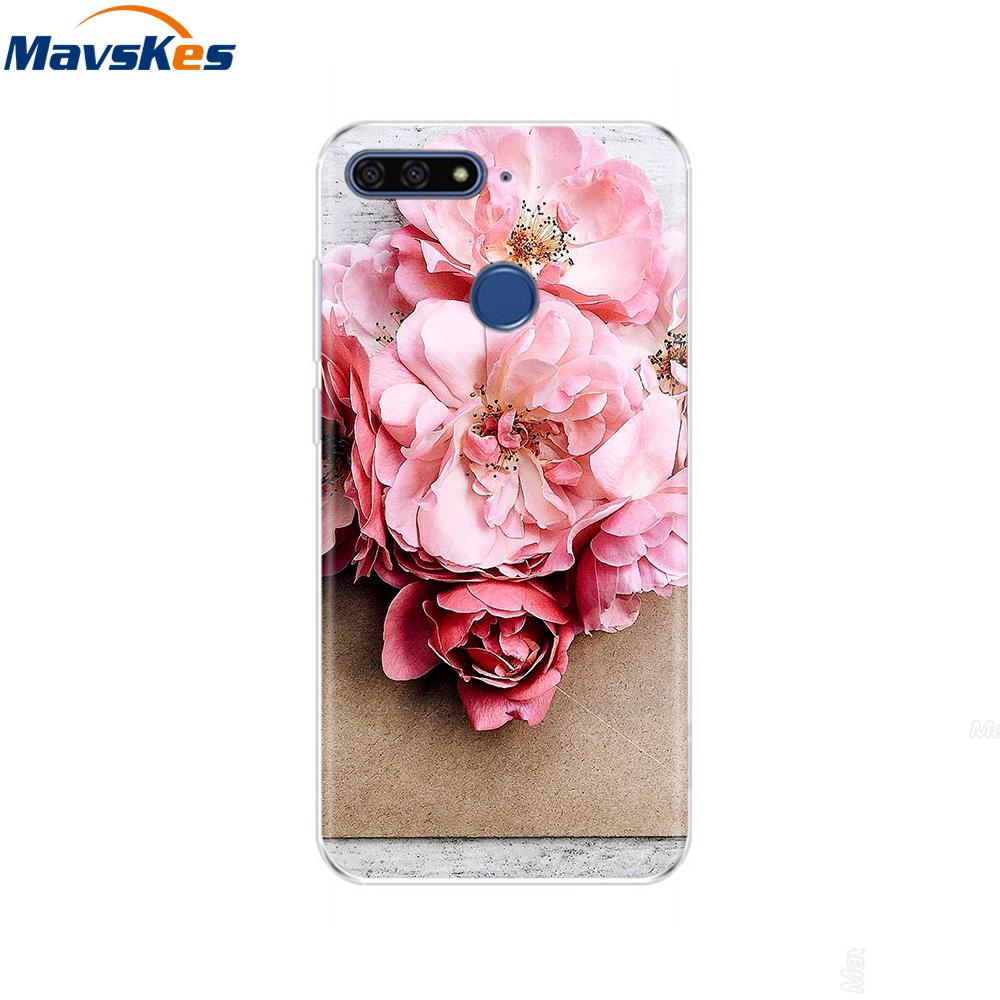 Case For Huawei Honor 7C Case On Huawei Honor7C 5.7 inch Soft Silicone Phone Cover For Huawei Honor 7C Aum-L41 TPU Cases Coque