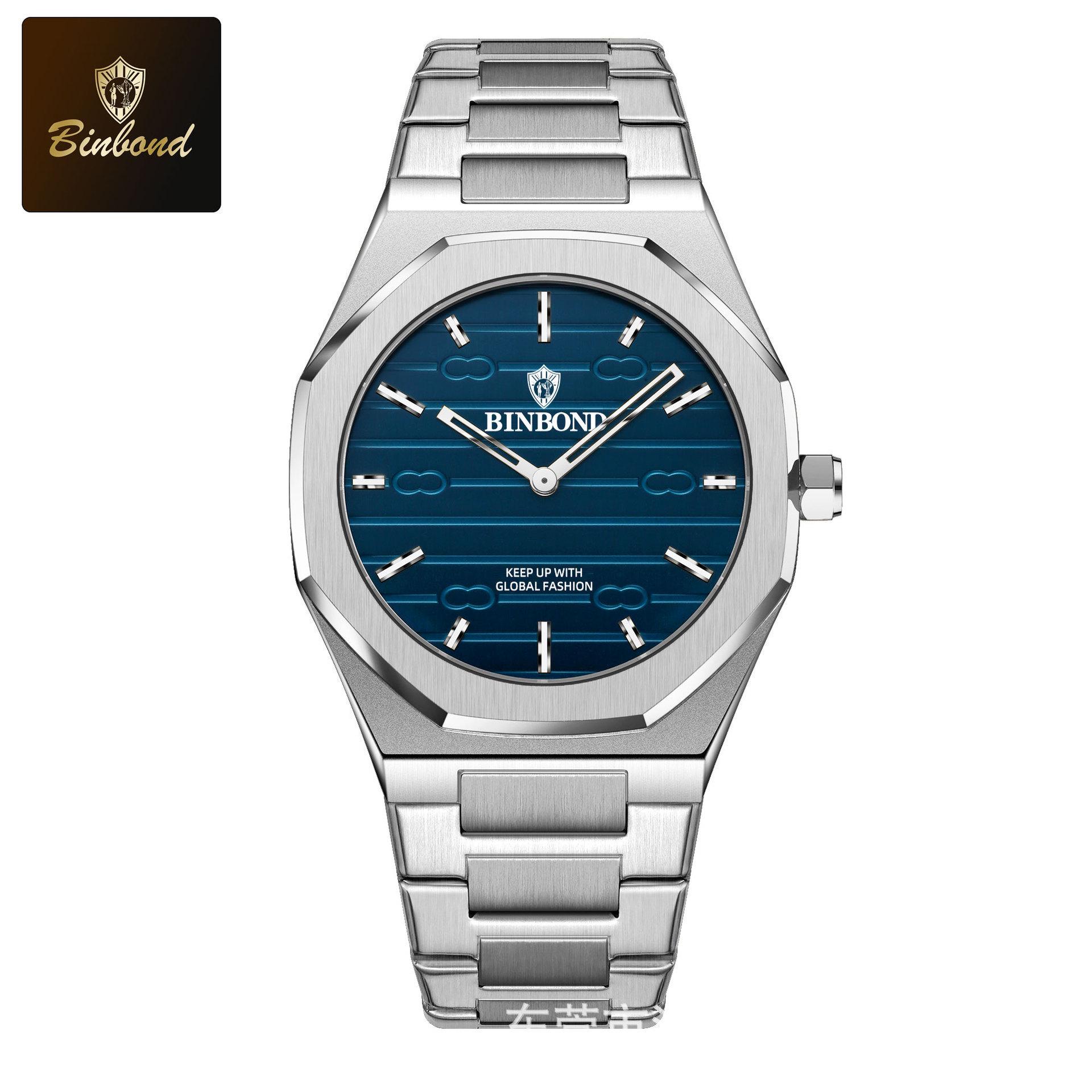 Trendy Light Luxury Men s Retro Gold Quartz Watch with Steel Band - Versatile & Waterproof