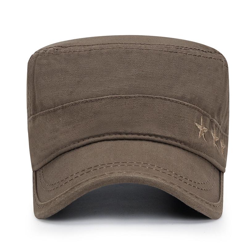 Bavlněné vojenské kšiltovky pro muže Klobouk jaro podzim výšivka Outdoor Flat Cap Trucker Snapback Baseball Cap Visors Klobouk Four Seasons