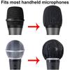 ABNR 120PCS Disposable Microphone Cover Non-Woven Microphone Cover Dust Cover Microphone Cover-Black Durable Easy Install Easy T