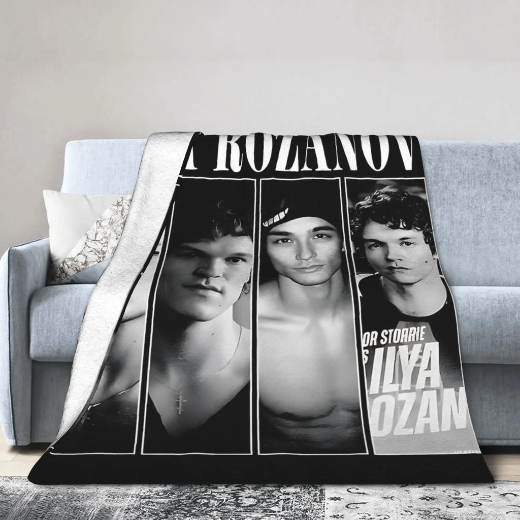 Ilya Rozanov Heated Rivalry Warm Soft Plush Blanket for Kids Funny Flannel Bedspread for Bedroom Sofa or Bed Cover
