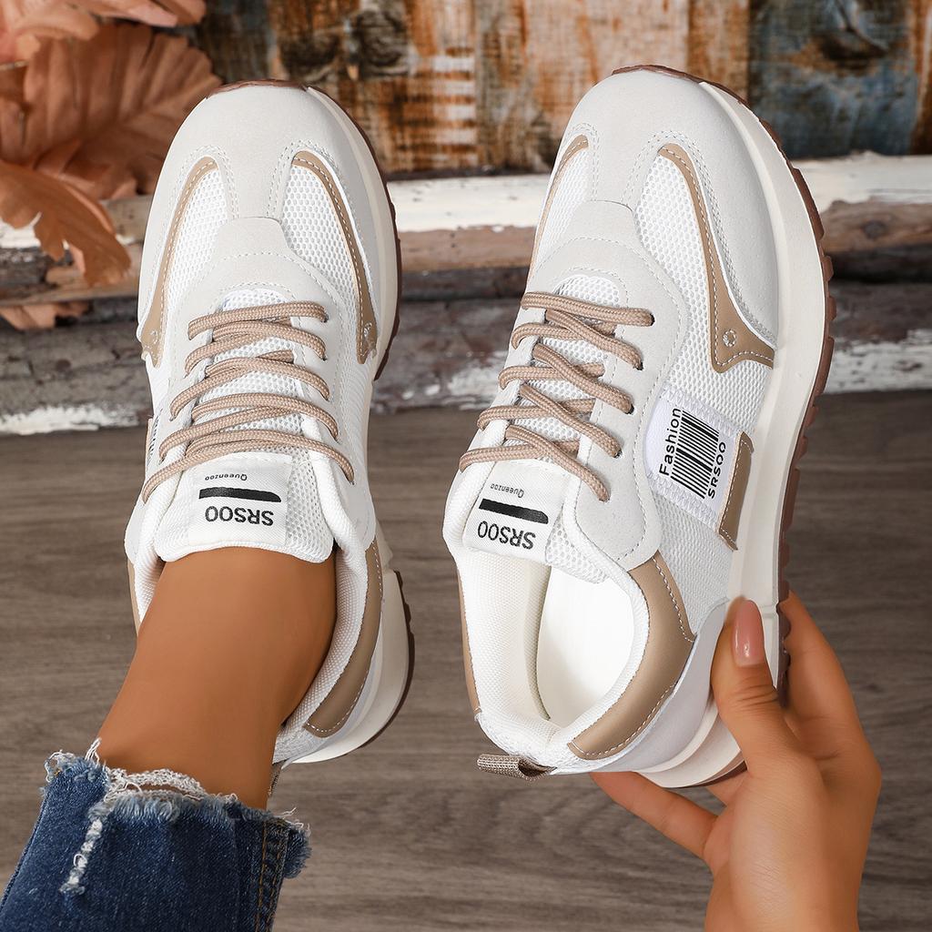 Casual sports shoes women's 2025 new spring and autumn Forrest Gump shoes mesh shoes breathable mesh white shoes thin dad shoes summer