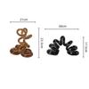Glass Handicrafts Abstract Spring Spiral Ornament Entwined Statue Hollow Ring Decorative Figurines Home Decoration Accessories