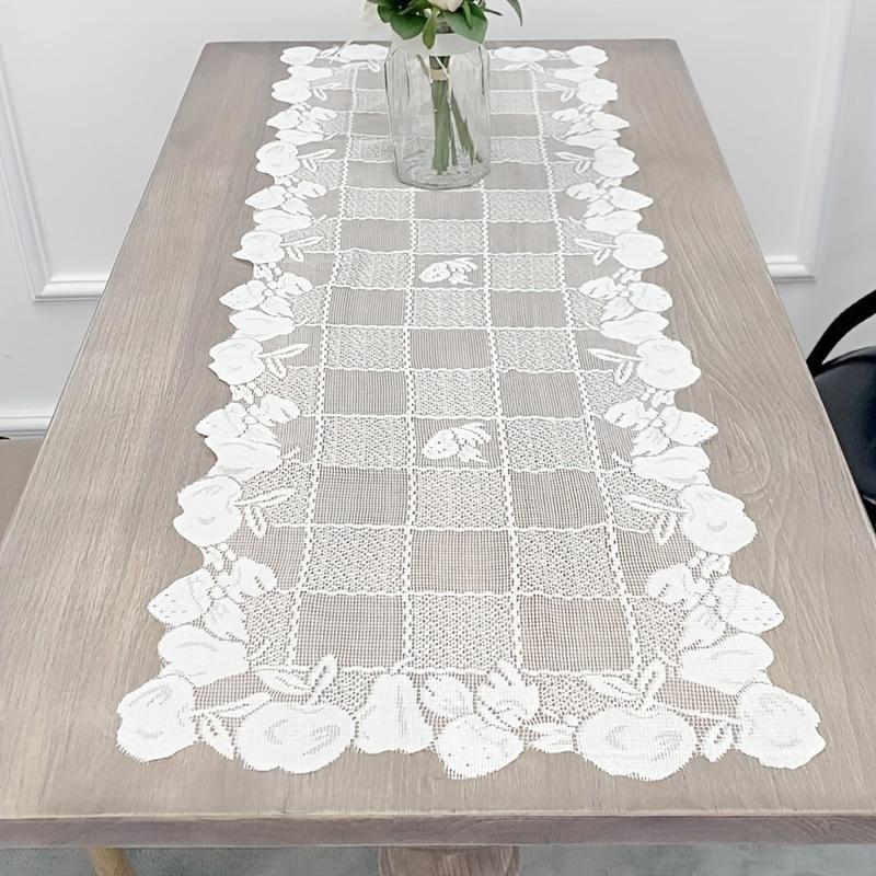 Lace Table Runner Table Dresser for Dining Coffee Tea End Tables Mat Cover Tablewear Home Wedding Party Decoration