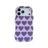 Niche Heart Color Block Case & Film for iPhone 17/16/15/14 Pro Max