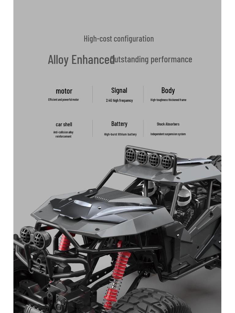 9213 XL 70cm Remote Control 4WD Off-Road Climber Alloy Toy Car for Kids