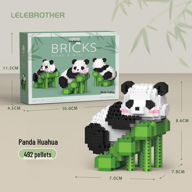 Panda Building Blocks - Girl's Birthday Gift | Educational Assembled Toy | Compatible with Lego
