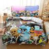 Anime Amazing World Gumbal Beding Set Printed Bed Linen Set With Pilowcase Bed Soft Duvet Cover Soft Single Double Quen Super King-Sized Dimensionsd