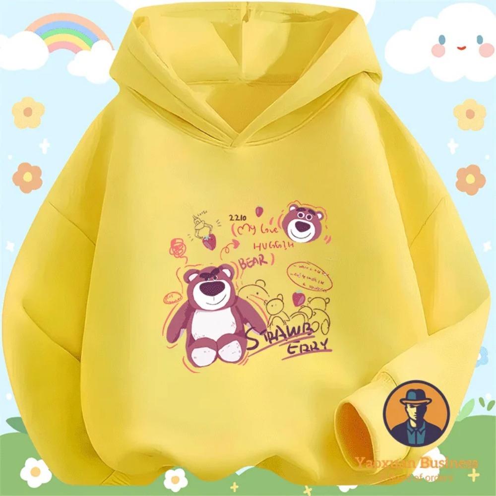 2025 New Arrival Lots-o'-Huggin' Bear Kids Boys Girls Hoodie Cute Cartoon Printed Windproof Warm Autumn Winter Stylish