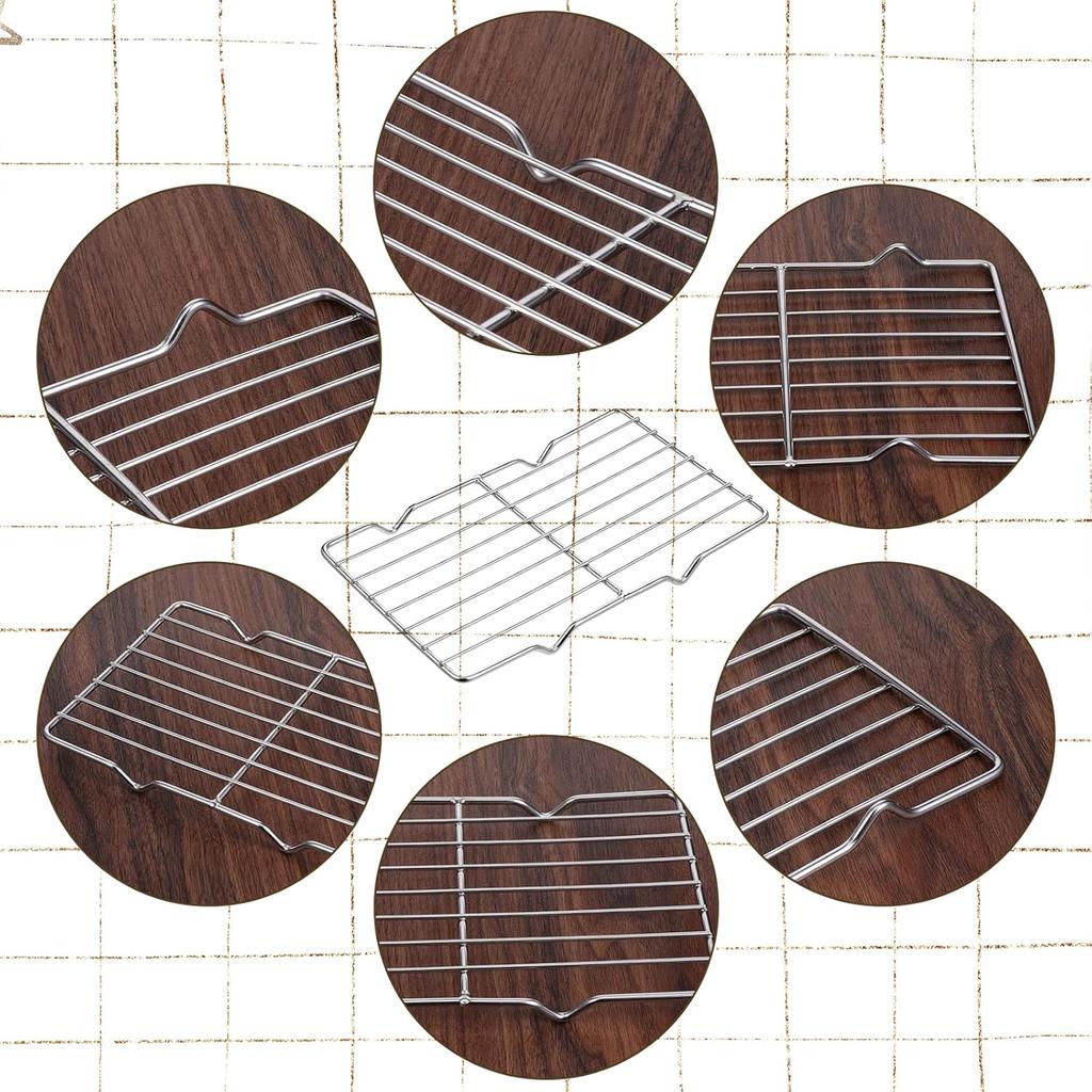 Wire Rack for Baking Sheet, Stainless Steel Cooling Rack with Legs Grilling Cooking Racks Heavy Duty Wire Grate Oven Roasting Racks Rectangle Cooling