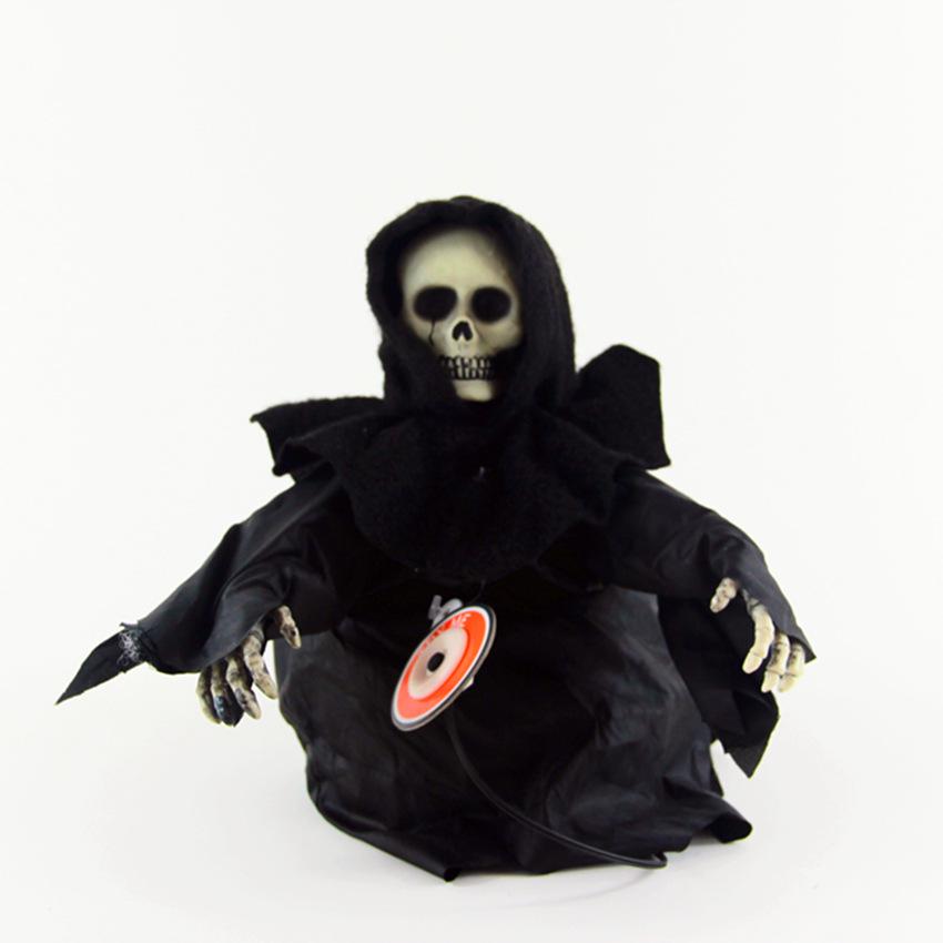 Garett Halloween stuiterende geest: Lichtgestuurde Prank Speelgoed Skelet voor Geestenfeest.