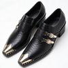 Men's Glossy Patchwork Leather Lace-up Formal Shoes, Sizes 39-48, Ready To Ship with Quick Turnaround