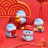 Cartoon Mini Snake Ornaments Resin Lucky Snake Figurine  For Home Decorations