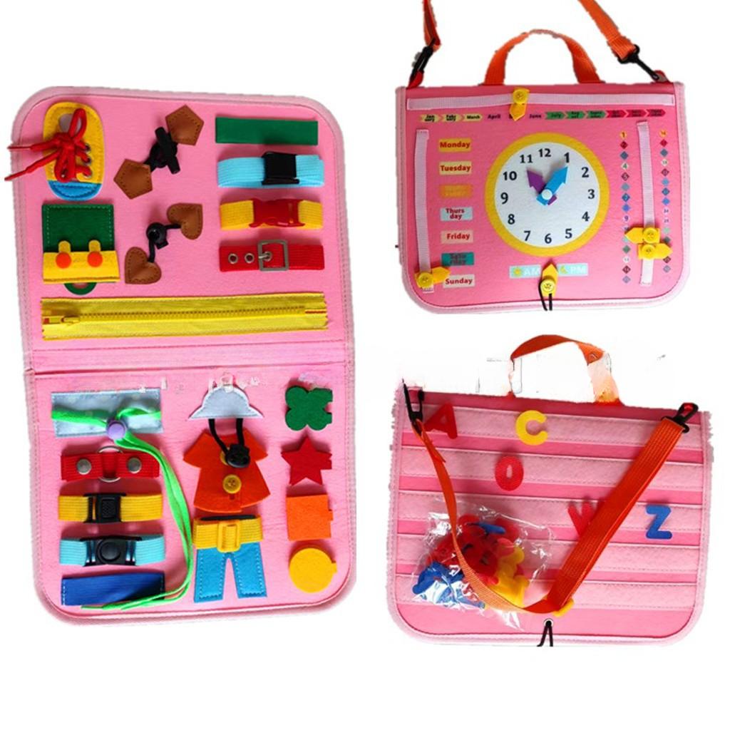 Dressing Early Education Board Children's Learning Felt Busy Board Multifunctional Children's Fun Learning Board Happy Toys