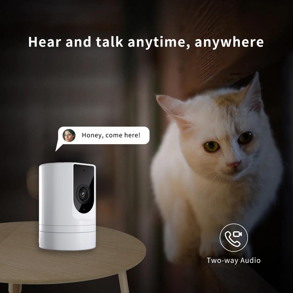 Ease Life 1080P HD Indoor Security Camera with Phone App Motion Detection 2-Way Talk Baby Camera for Home Pet Monitoring 2.4GHz
