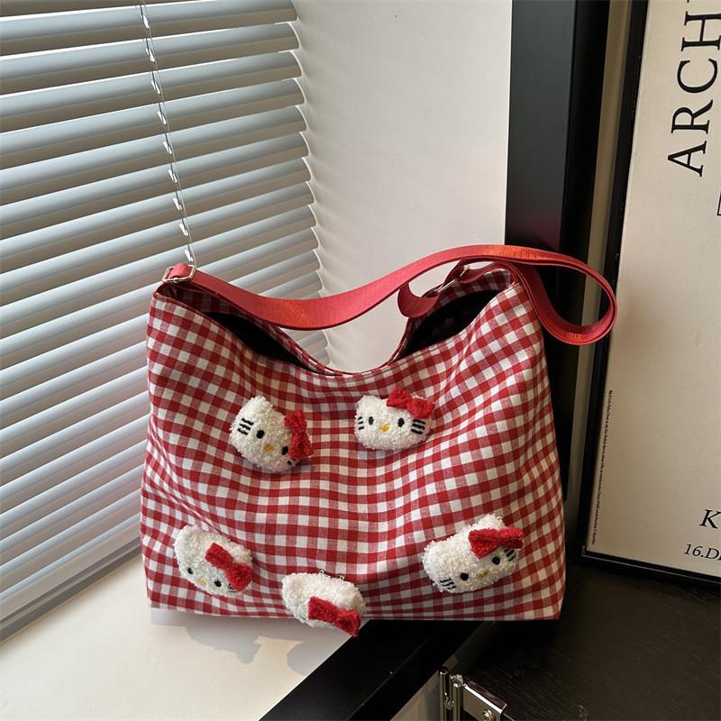 Street Style Canvas Tote Bag For Women Large Capacity With Zipper Closure For Daily Use