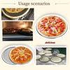 6Pcs Round Aluminum Alloy Pizza Pan 8/10/12/14inch Non Stick Pizza Baking Screen for Oven for Home Restaurant Grill Baking